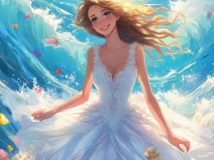 纯白花嫁的梦幻旅程在爱的海洋中绽放光彩