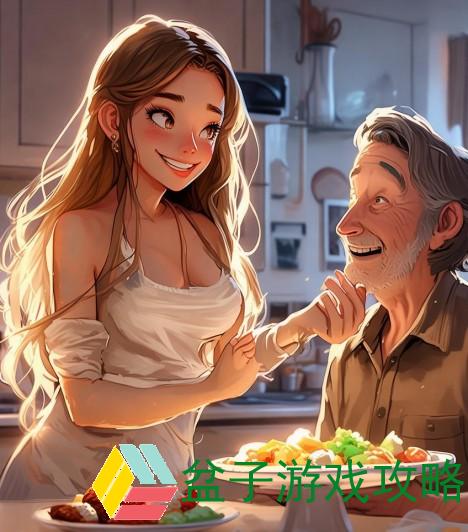 女儿初长成 爸爸尝鲜食品的温馨时刻