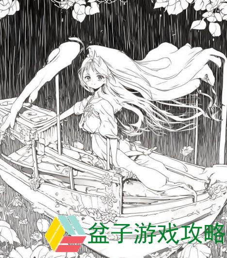 老人与雨荷：岁月静好中的悠然舟行与自然交融