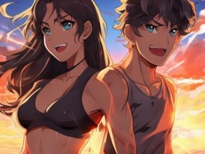 男生女生齐心协力挑战极限痛声共鸣的青春冒险