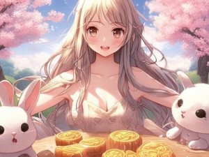 两只小兔一共吃了6块月饼-两只小兔分享月饼的故事：六块美味的团圆与友情