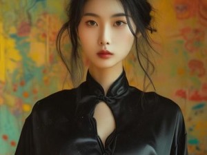 黑色双开真丝旗袍映照老师优雅风范与智慧魅力