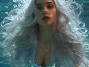 梦幻水下世界中的美人鱼优雅舞姿尽显魅力与神秘