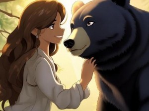 人与动物和谐共处的温暖瞬间展现黑人友善与关爱