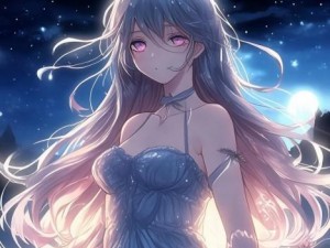 月轮之下的故事与梦想绽放在星空的夜晚