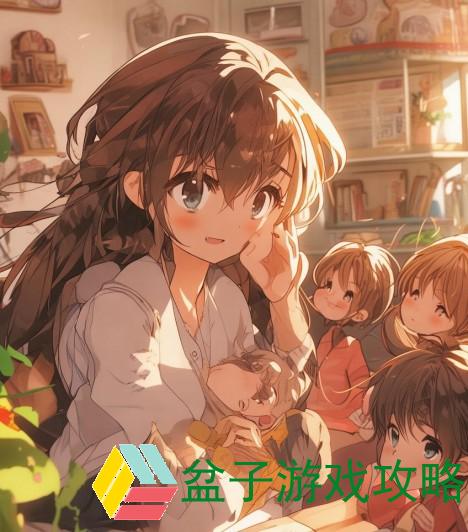 温馨家庭时光父母与儿女共享天伦之乐的幸福瞬间